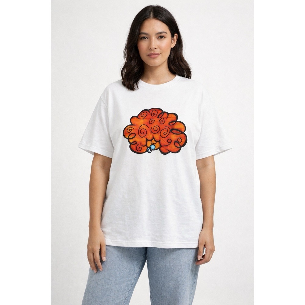 Ganmia cartoon graphic t shirts vintage y2k tops T-shirt Size XL